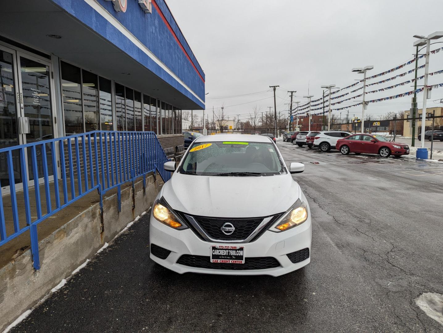 2017 WHITE Nissan Sentra S 6MT (3N1AB7AP5HY) with an 1.8L L4 SFI DOHC 16V engine, 6M transmission, located at 7600 S Western Ave., Chicago, IL, 60620, (773) 918-3980, 0.000000, 0.000000 - Photo#2